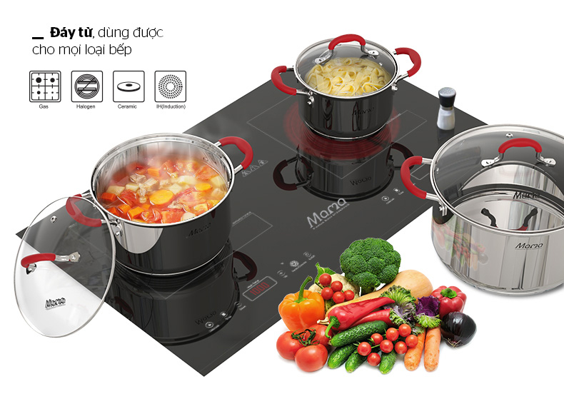 Bộ nồi Inox 5 đáy SUNHOUSE MAMA SHG2503MSD