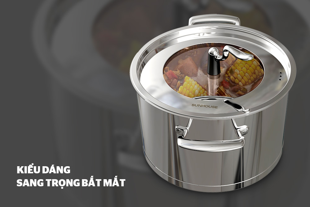 Bộ nồi inox 5 đáy SUNHOUSE SHG2503MSA