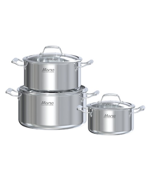 Bộ nồi inox cao cấp 316 liền đáy SUNHOUSE MAMA SHG825