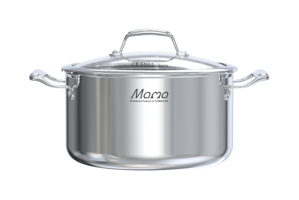 Bộ nồi inox cao cấp 316 liền đáy SUNHOUSE MAMA SHG825