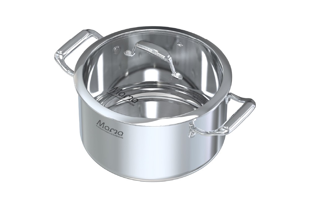 Bộ nồi inox cao cấp 316 liền đáy SUNHOUSE MAMA SHG825