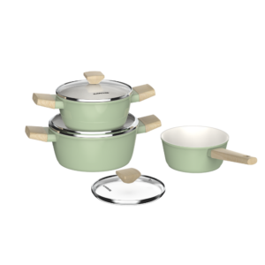 Bộ nồi phủ sứ Nano đáy từ SUNHOUSE Healthy SHG7979MT1