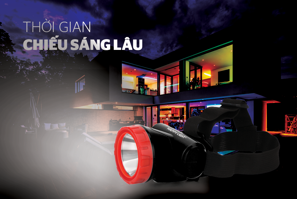 Đèn đội đầu happy light HPE-03.01W-V