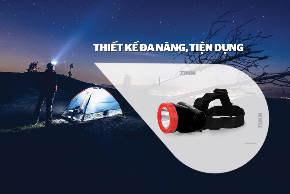 Đèn đội đầu happy light HPE-03.01W-V