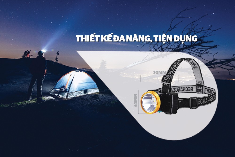 Đèn đội đầu happy light HPE-06.01W-V