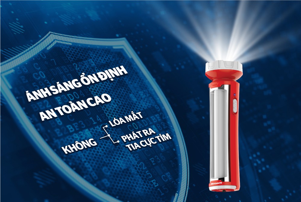 Đèn pin đa năng SUNHOUSE SHE-4300