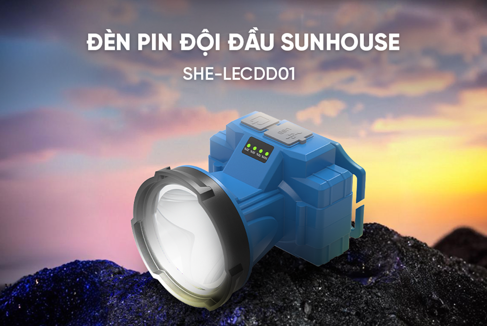 Đèn pin đội đầu SUNHOUSE SHE-LECDD01