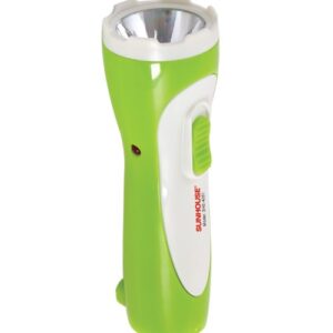 Đèn pin tay cầm SUNHOUSE SHE-4051 cỡ nhỏ, trắng xanh lá