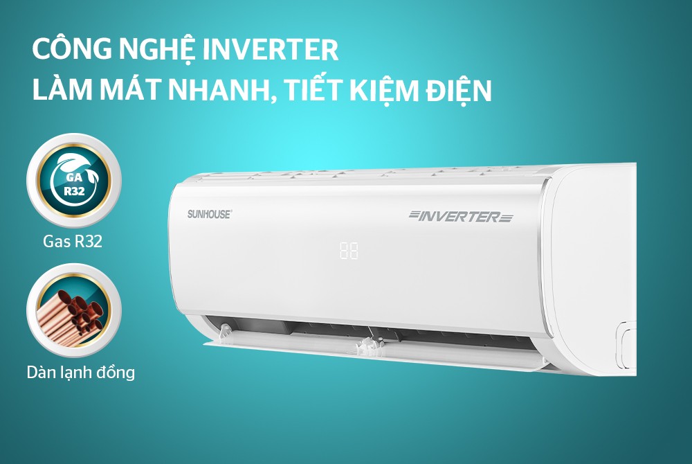 Điều hòa không khí một chiều INVERTER 18000BTU SUNHOUSE SHR-AW18IC610