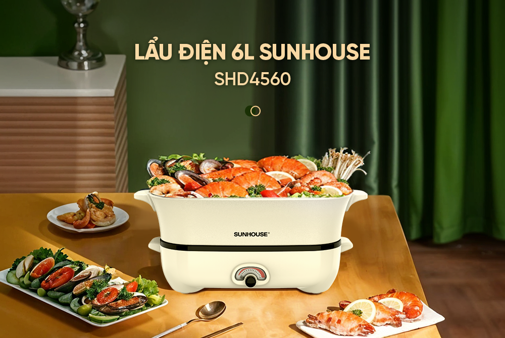 Lẩu điện 6L SUNHOUSE SHD4560