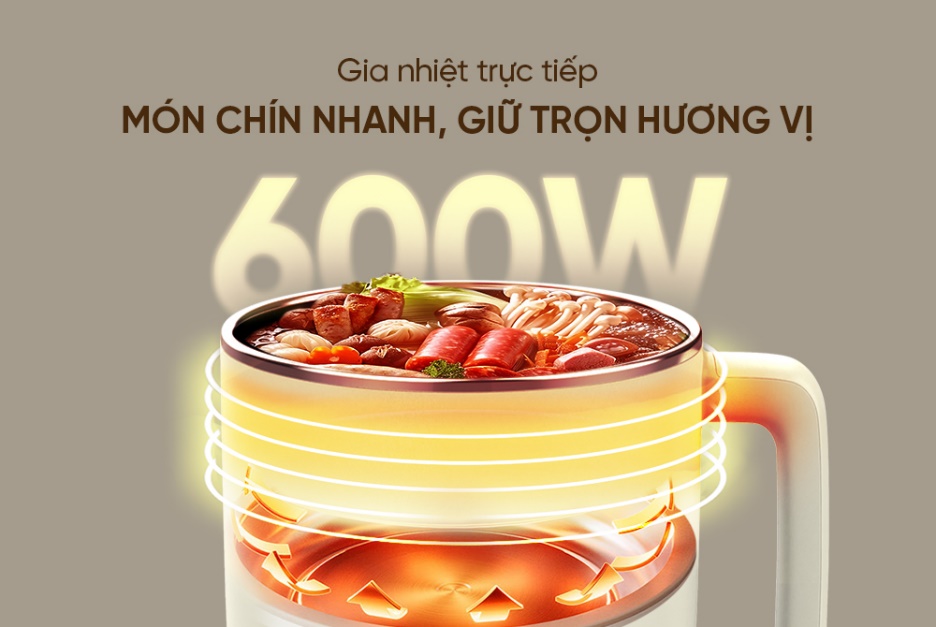 Lẩu điện mini đa năng 1.6L SUNHOUSE SHD4516