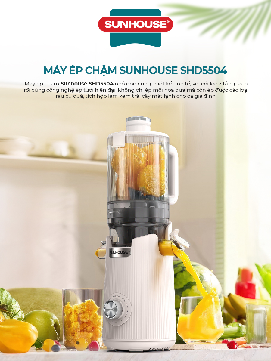 Máy ép chậm SUNHOUSE SHD5504