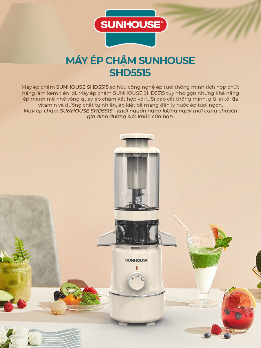 Máy ép chậm SUNHOUSE SHD5515
