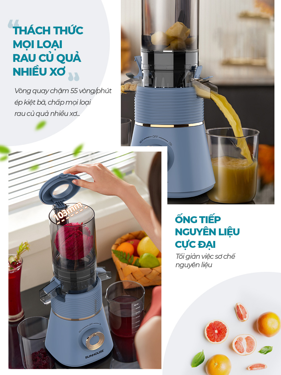Máy ép chậm SUNHOUSE SHD5518