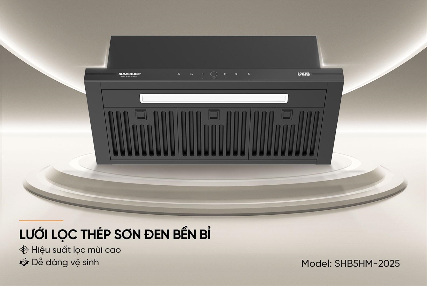 Máy hút mùi âm tủ SUNHOUSE SHB5HM-2025