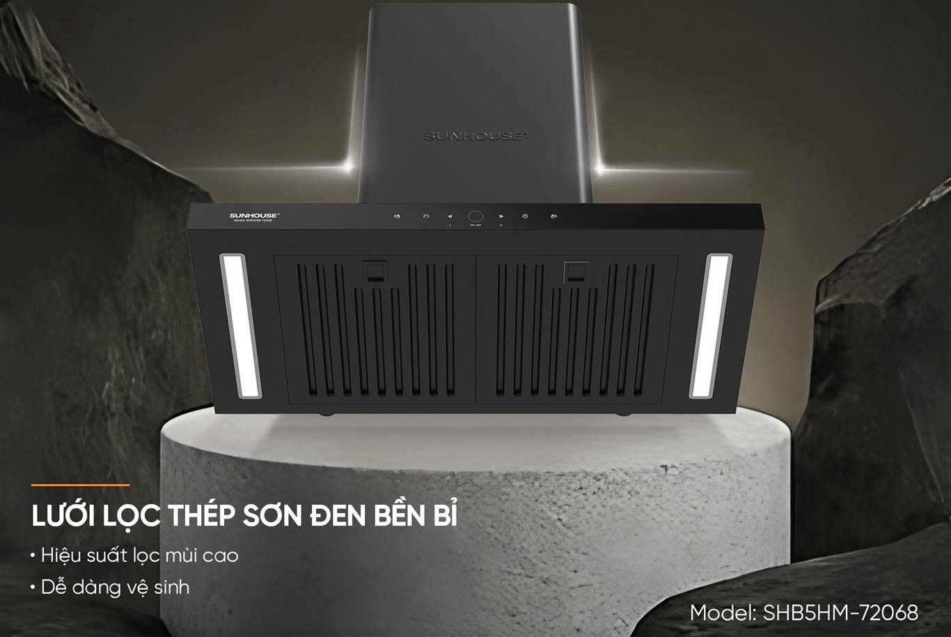 Máy hút mùi Chữ T SUNHOUSE SHB5HM-72068