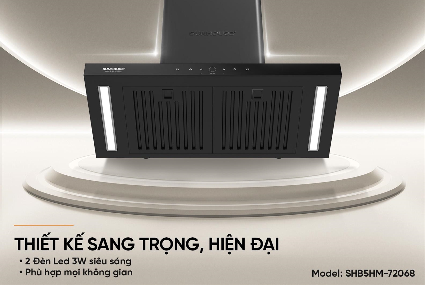 Máy hút mùi Chữ T SUNHOUSE SHB5HM-72068