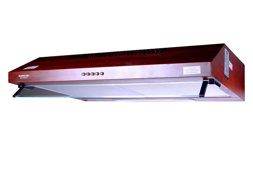 Máy hút mùi vỏ sơn vân gỗ SUNHOUSE SHB6118W