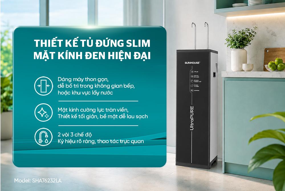 Máy lọc nước ion kiềm UltraPURE SUNHOUSE SHA76232LA
