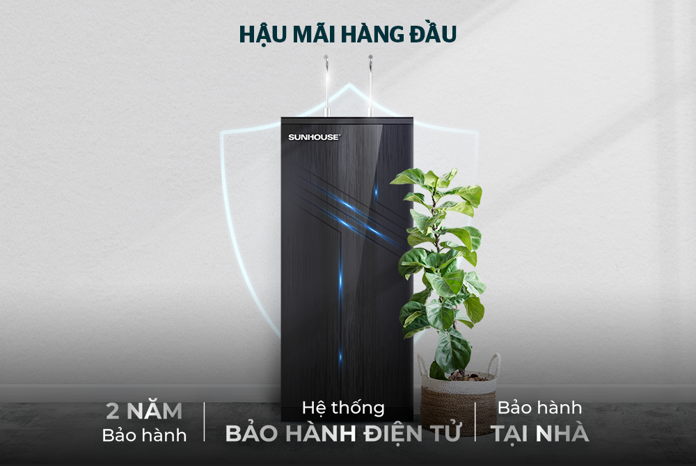 MÁY LỌC NƯỚC R.O NÓNG LẠNH IoT 10 LÕI SUNHOUSE SHA76218CK