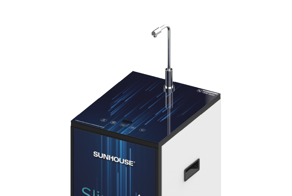 Máy lọc nước R.O nóng lạnh SUNHOUSE SLIMBIO SHA76214CK-S