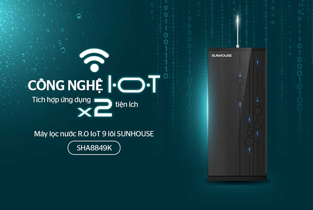 MÁY LỌC NƯỚC R.O Stech 9 LÕI SUNHOUSE SHA8849K