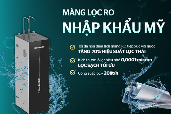 Máy lọc nước R.O UltraPURE SUNHOUSE 10 LÕI SHA76210KL