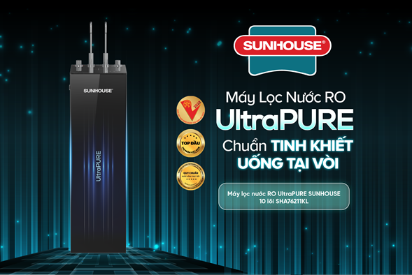 Máy lọc nước RO UltraPURE SUNHOUSE 10 LÕI SHA76211KL