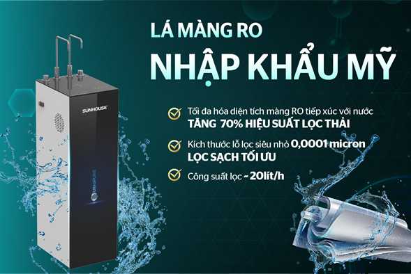 Máy lọc nước RO UltraPURE SUNHOUSE 10 LÕI SHA76212KL