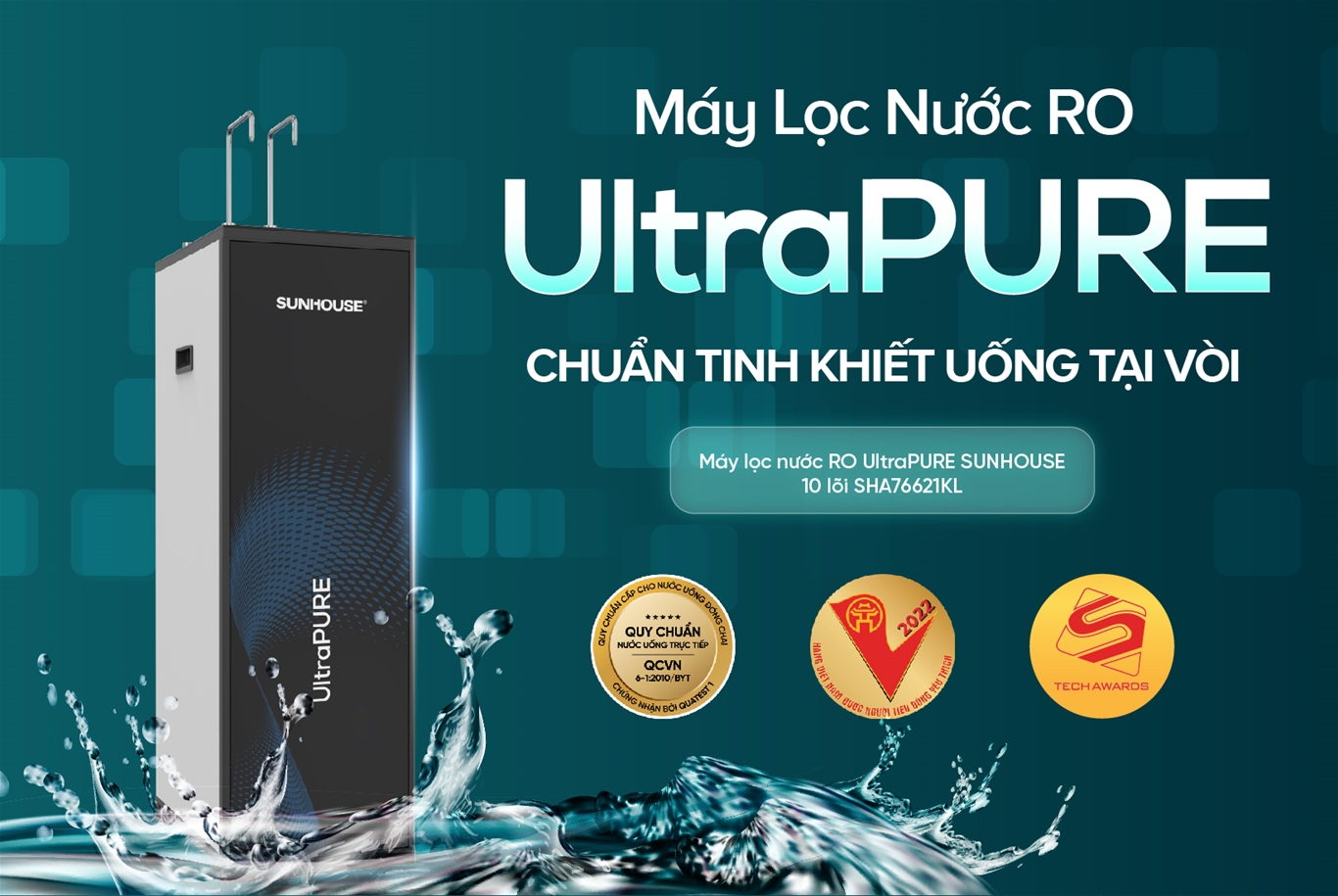 Máy lọc nước RO UltraPURE SUNHOUSE 10 LÕI SHA76621KL