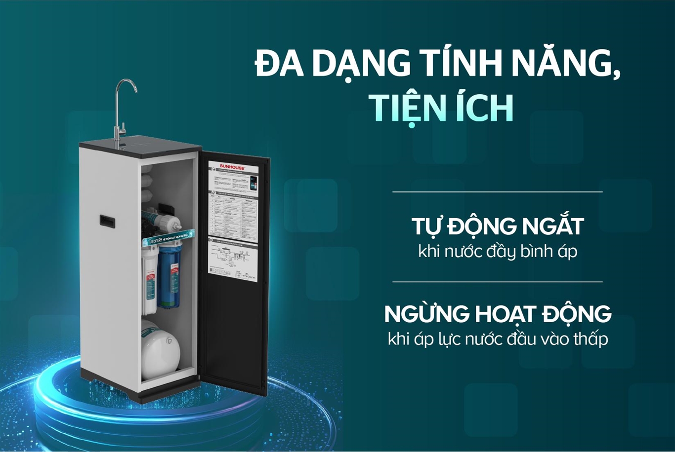 Máy lọc nước RO UltraPURE SUNHOUSE 10 lõi SHA8691L