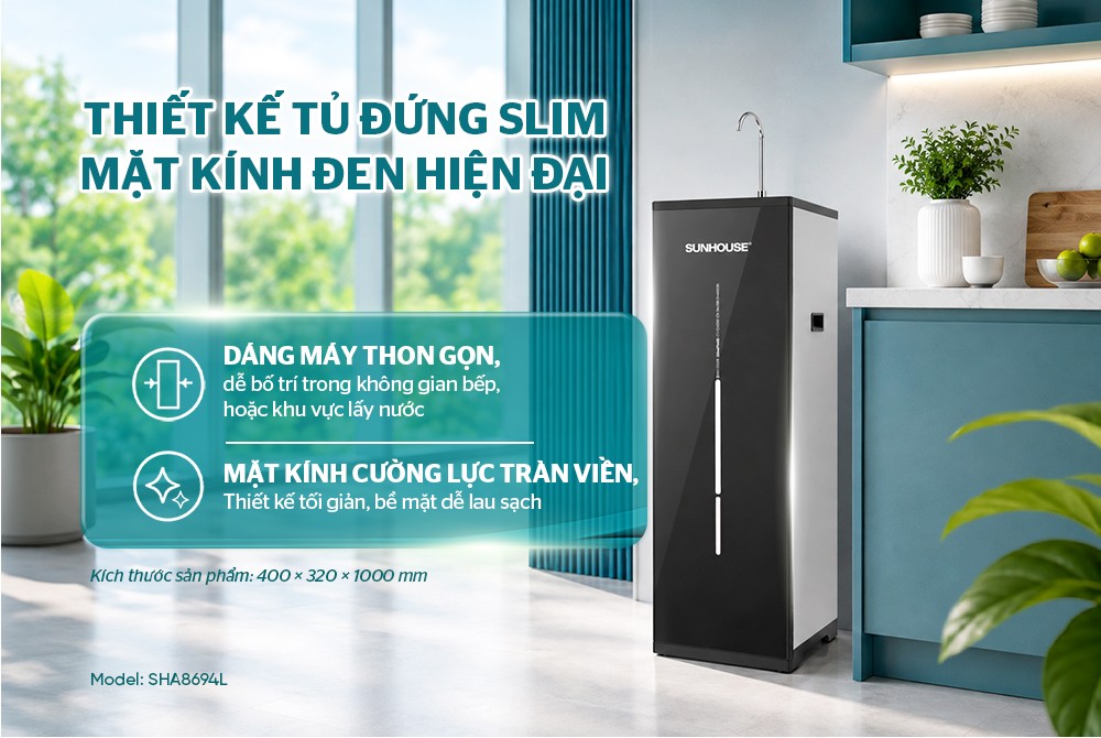 Máy lọc nước RO UltraPURE SUNHOUSE 10 lõi SHA8694L