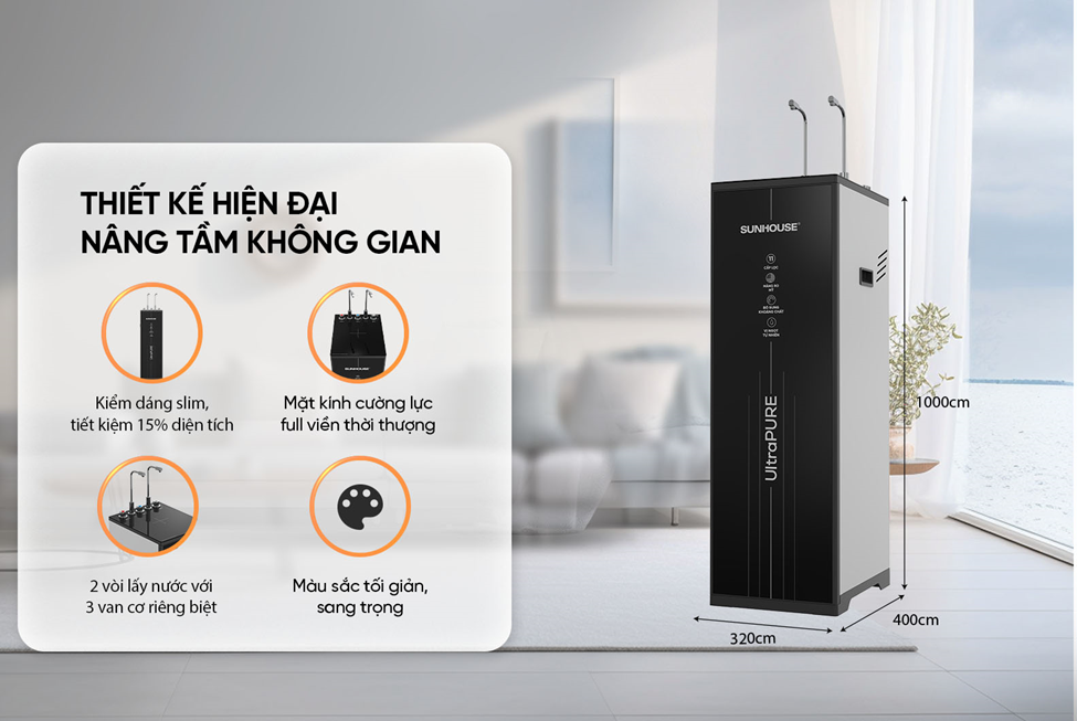 MÁY LỌC NƯỚC RO UltraPURE SUNHOUSE 11 LÕI SHA76225L