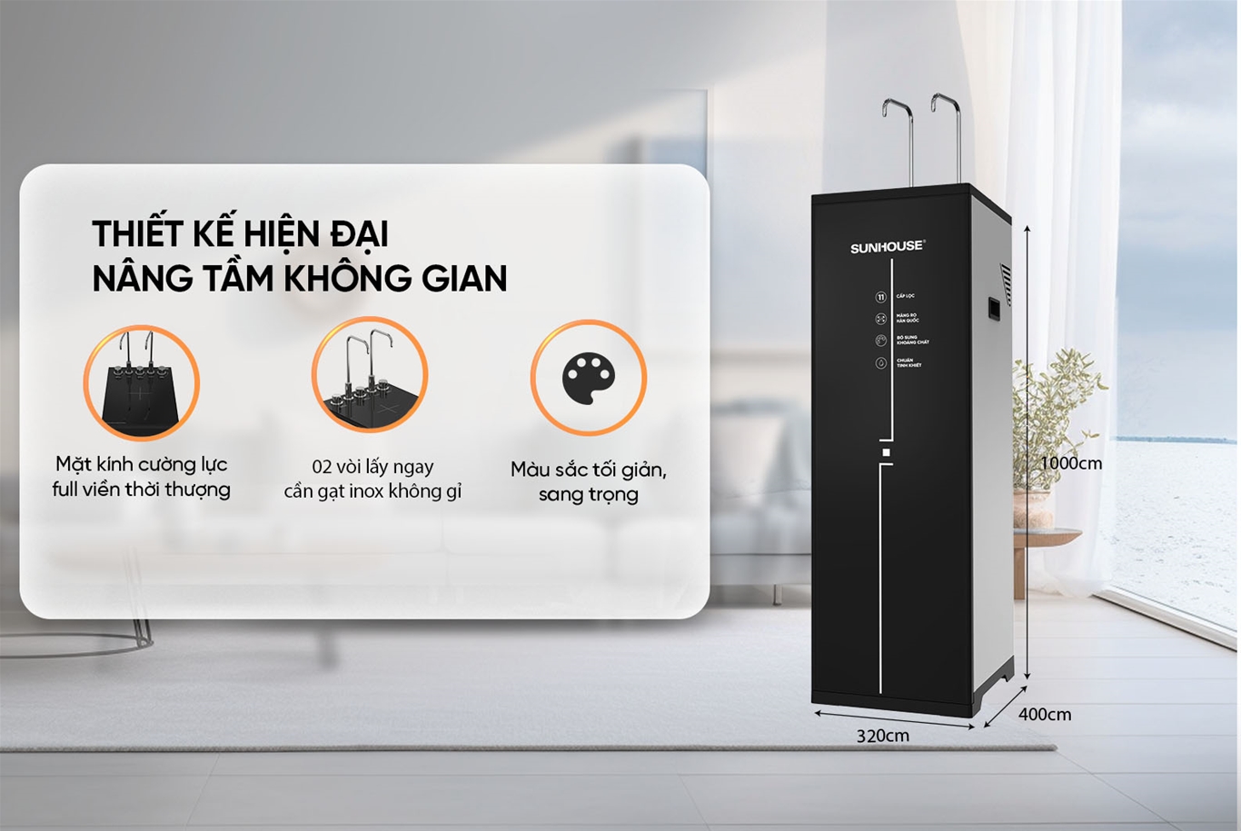 Máy lọc nước ro ultrapure SUNHOUSE 11 LÕI SHA76226L