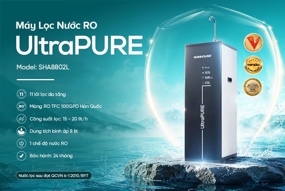 Máy lọc nước RO UltraPURE SUNHOUSE 11 lõi SHA8802L