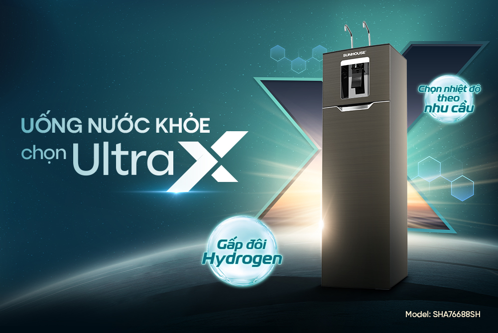MÁY LỌC NƯỚC RO UltraX SUNHOUSE 11 LÕI SHA76688SH