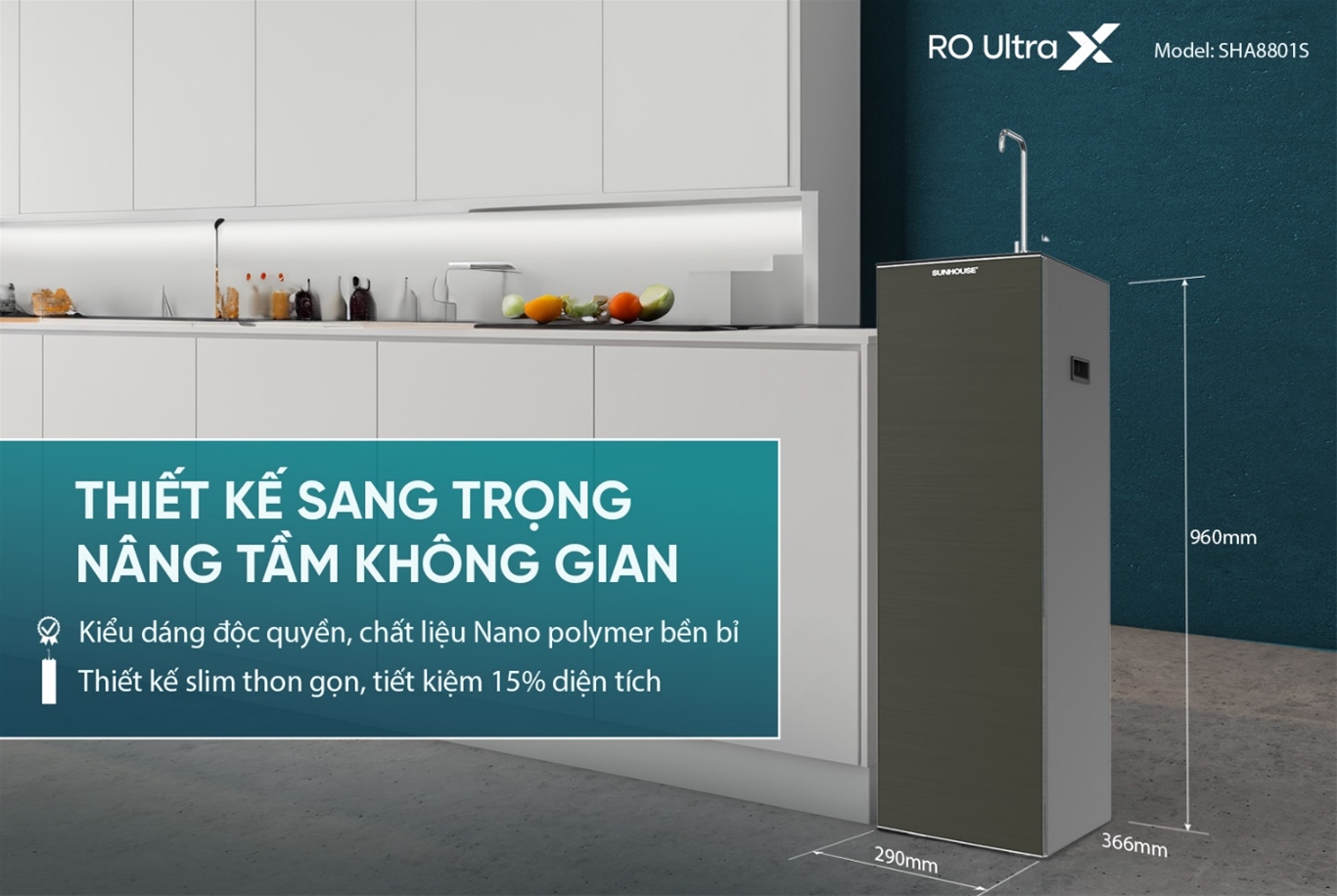 Máy lọc nước RO UltraX SUNHOUSE 11 lõi SHA8801S