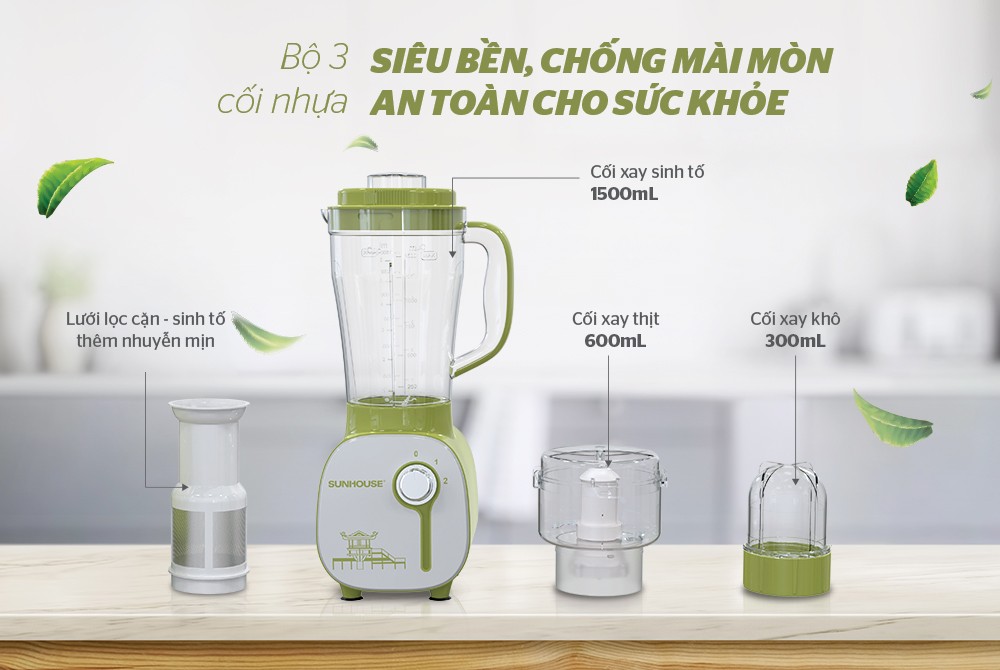 Máy xay sinh tố đa năng SUNHOUSE SHD5312G