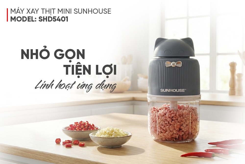 Máy xay thịt mini SUNHOUSE SHD5401