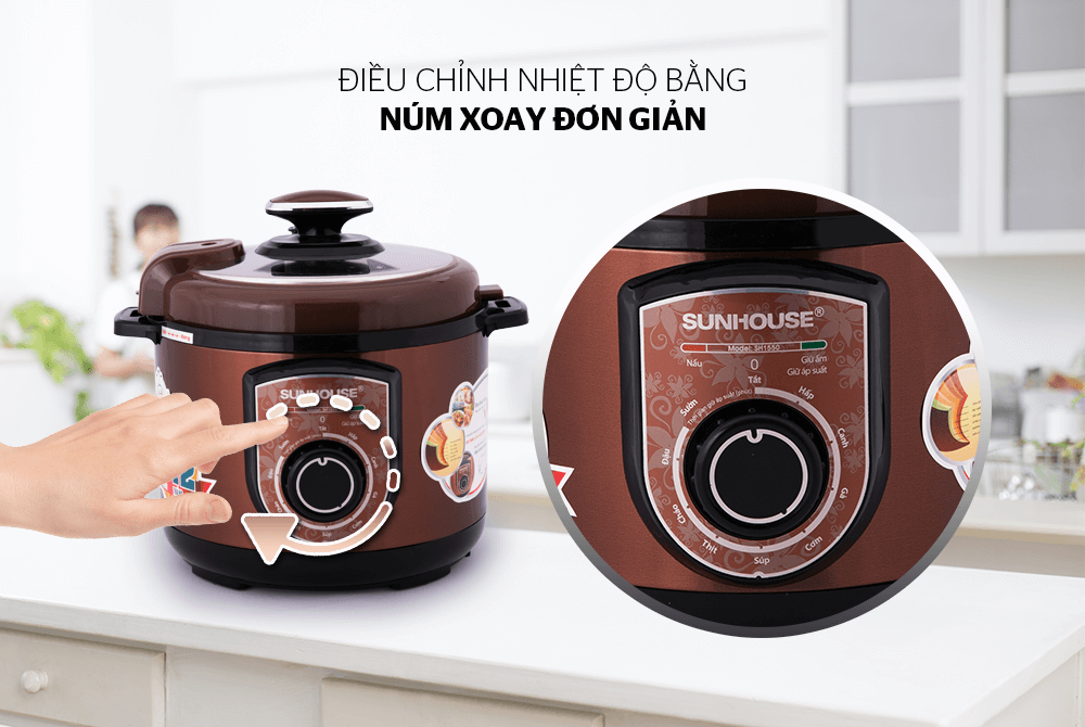 Nồi áp suất điện đa năng SUNHOUSE SHD1550