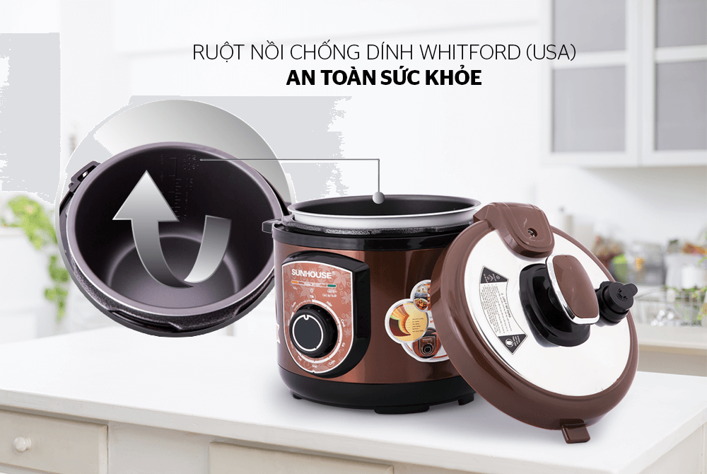 Nồi áp suất điện đa năng SUNHOUSE SHD1550