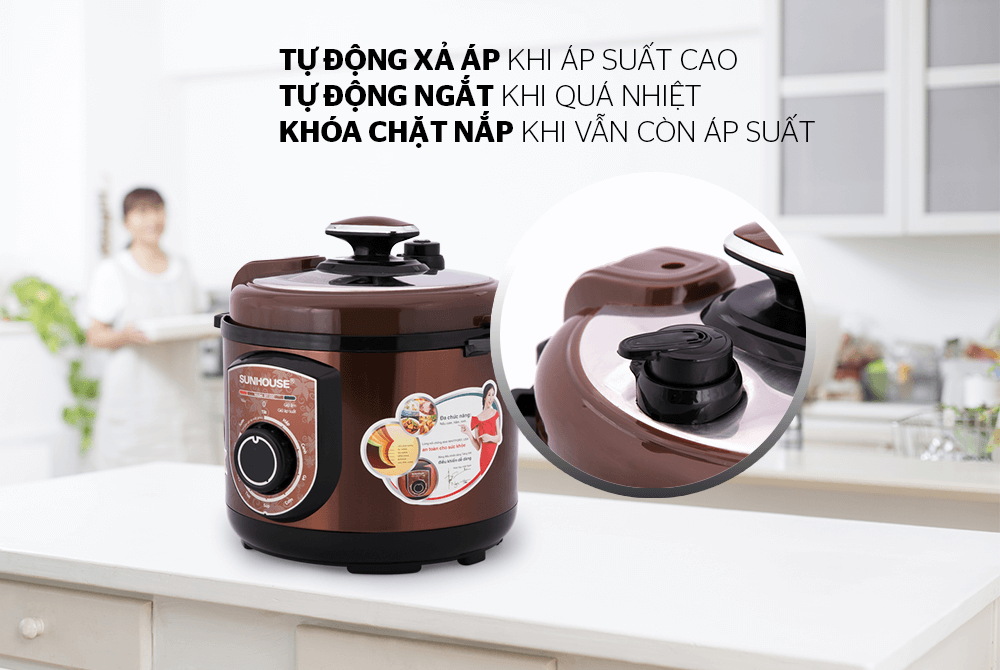 Nồi áp suất điện đa năng SUNHOUSE SHD1550