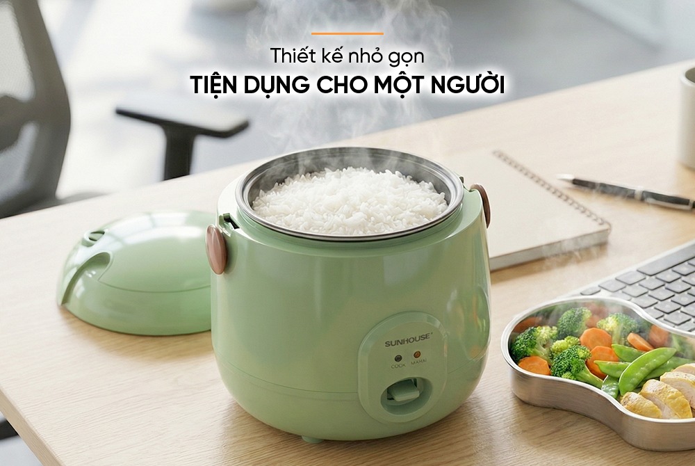 Nồi cơm điện 0.4L SUNHOUSE SHD8206G