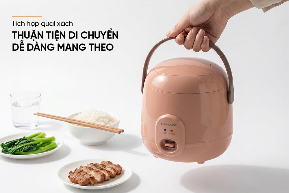 Nồi cơm điện 0.4L SUNHOUSE SHD8206O