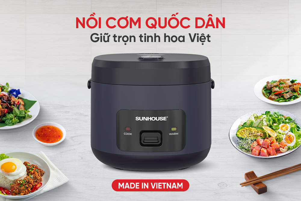 Nồi cơm điện 1.2L SUNHOUSE SHD8219