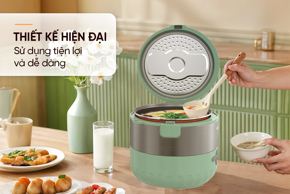 Nồi cơm điện 1.2L SUNHOUSE SHD8221