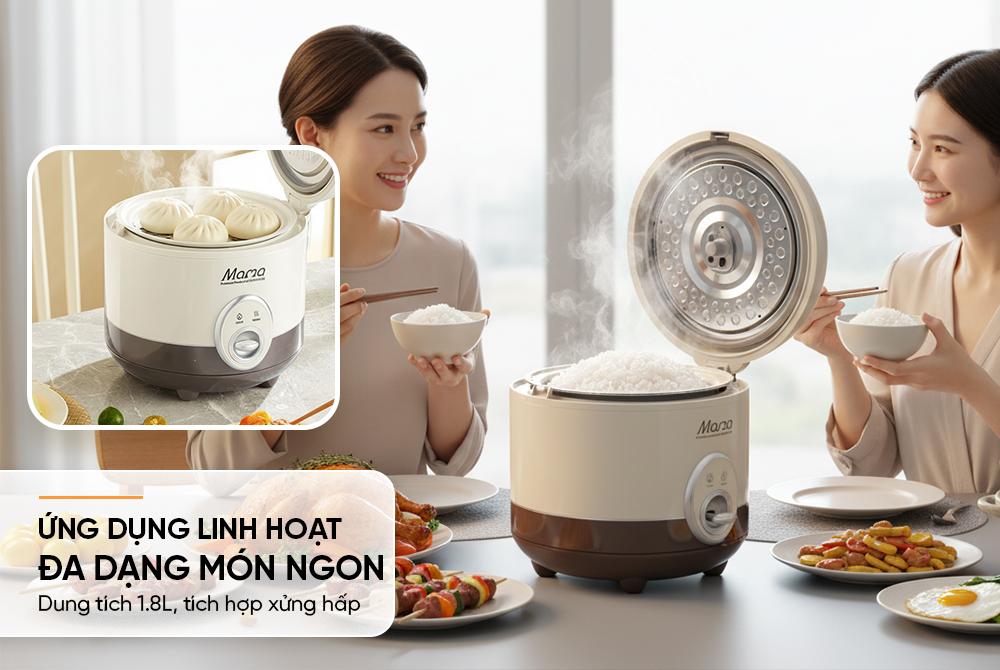 Nồi cơm điện 1.8L SUNHOUSE MAMA SHD8667