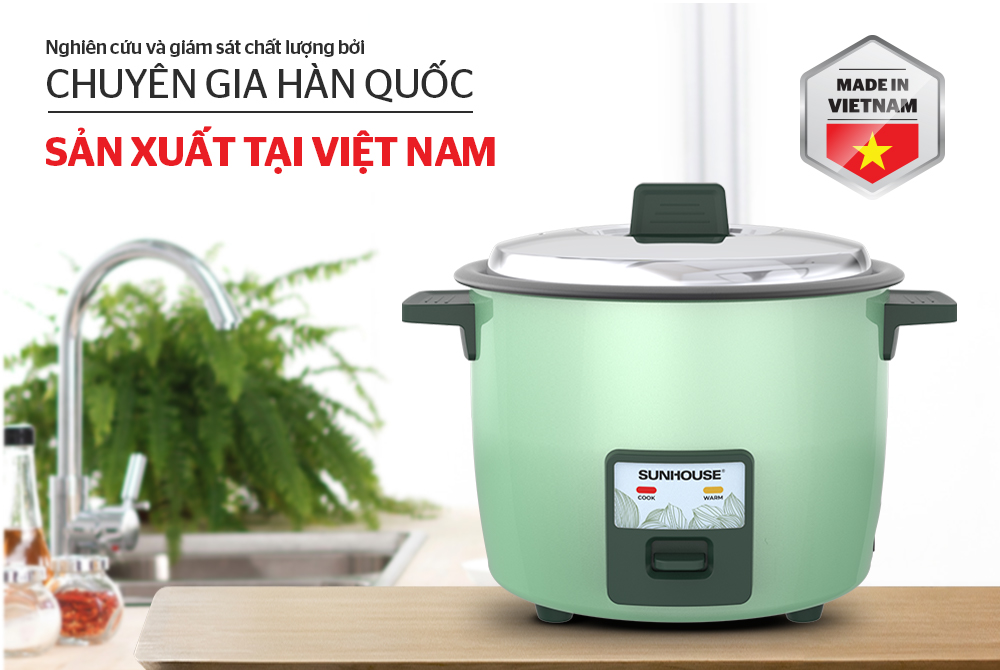 Nồi cơm điện 1.8L SUNHOUSE SHD8133