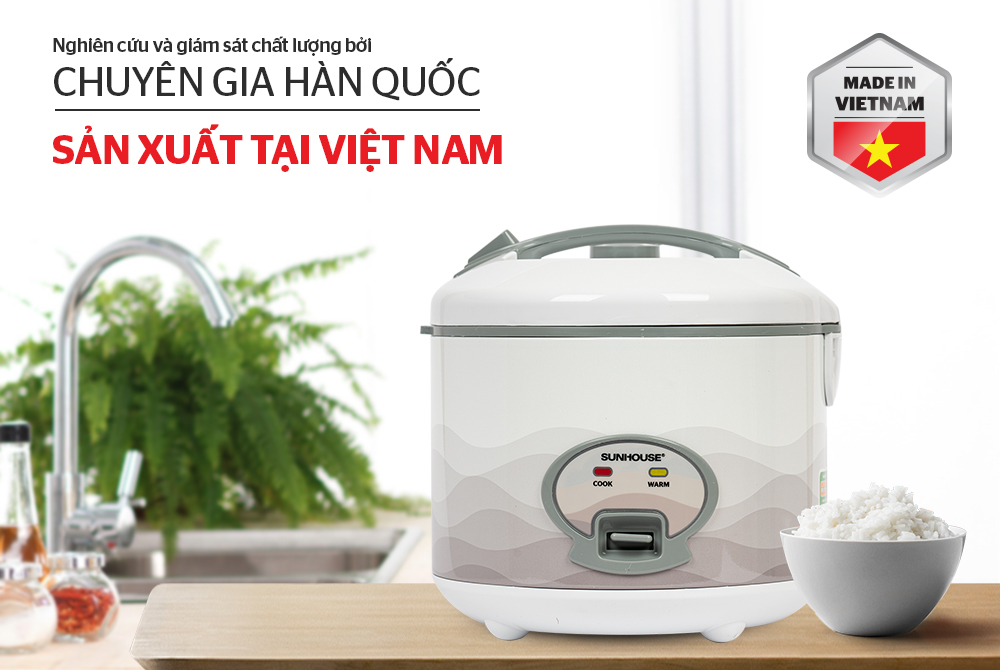 Nồi cơm điện 1.8L SUNHOUSE SHD8602