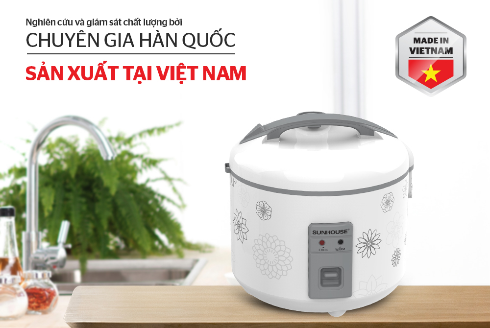 Nồi cơm điện 1.8L SUNHOUSE SHD8603